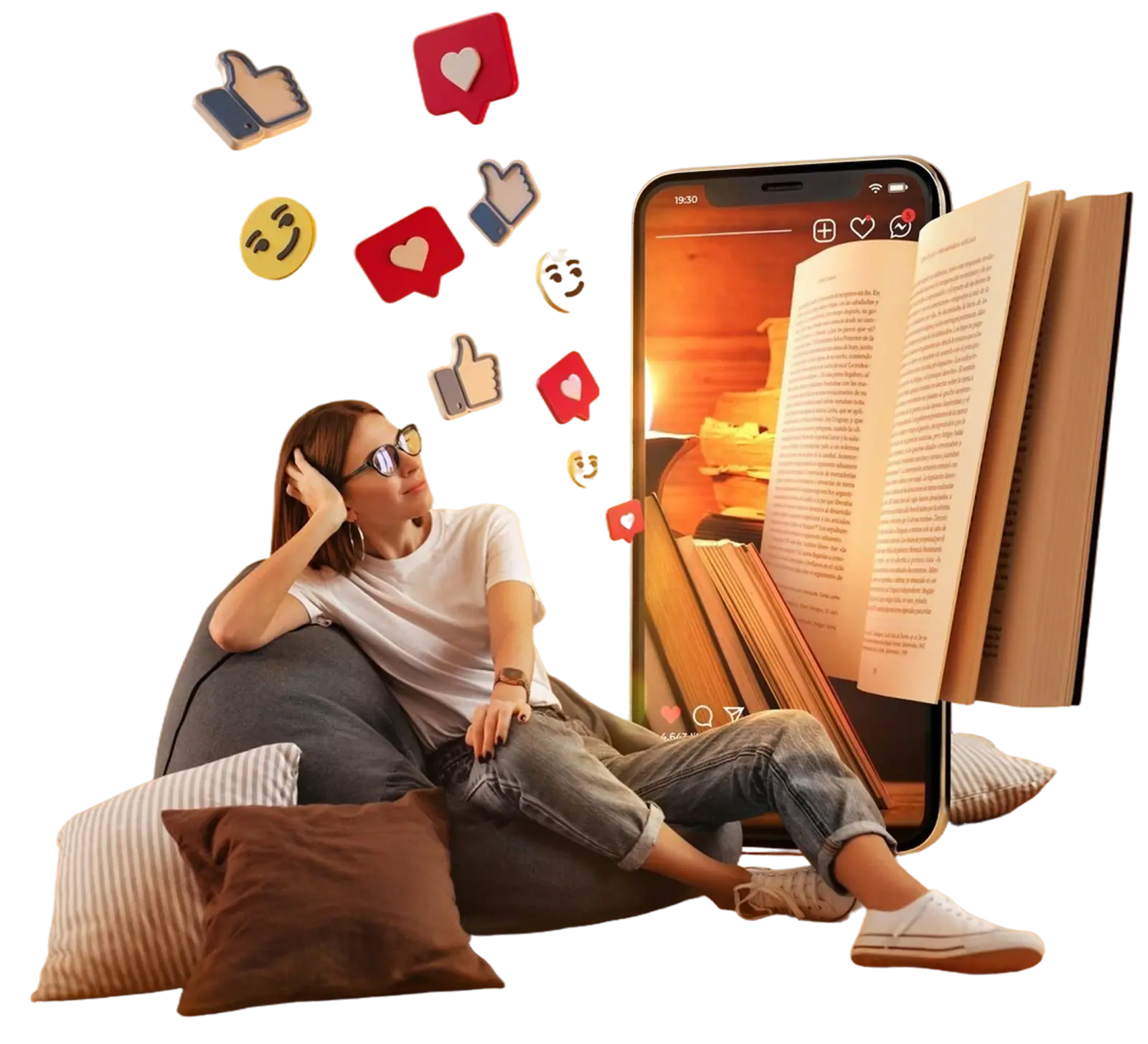 Digital marketing illustration — Fruxinfo