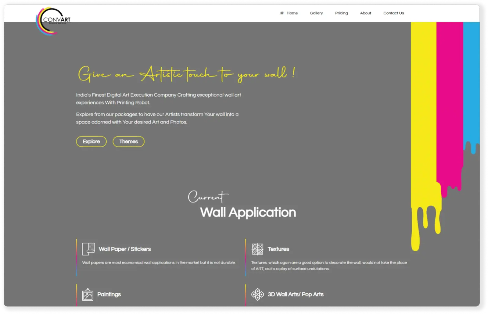 Convart website portfolio screenshot — Fruxinfo